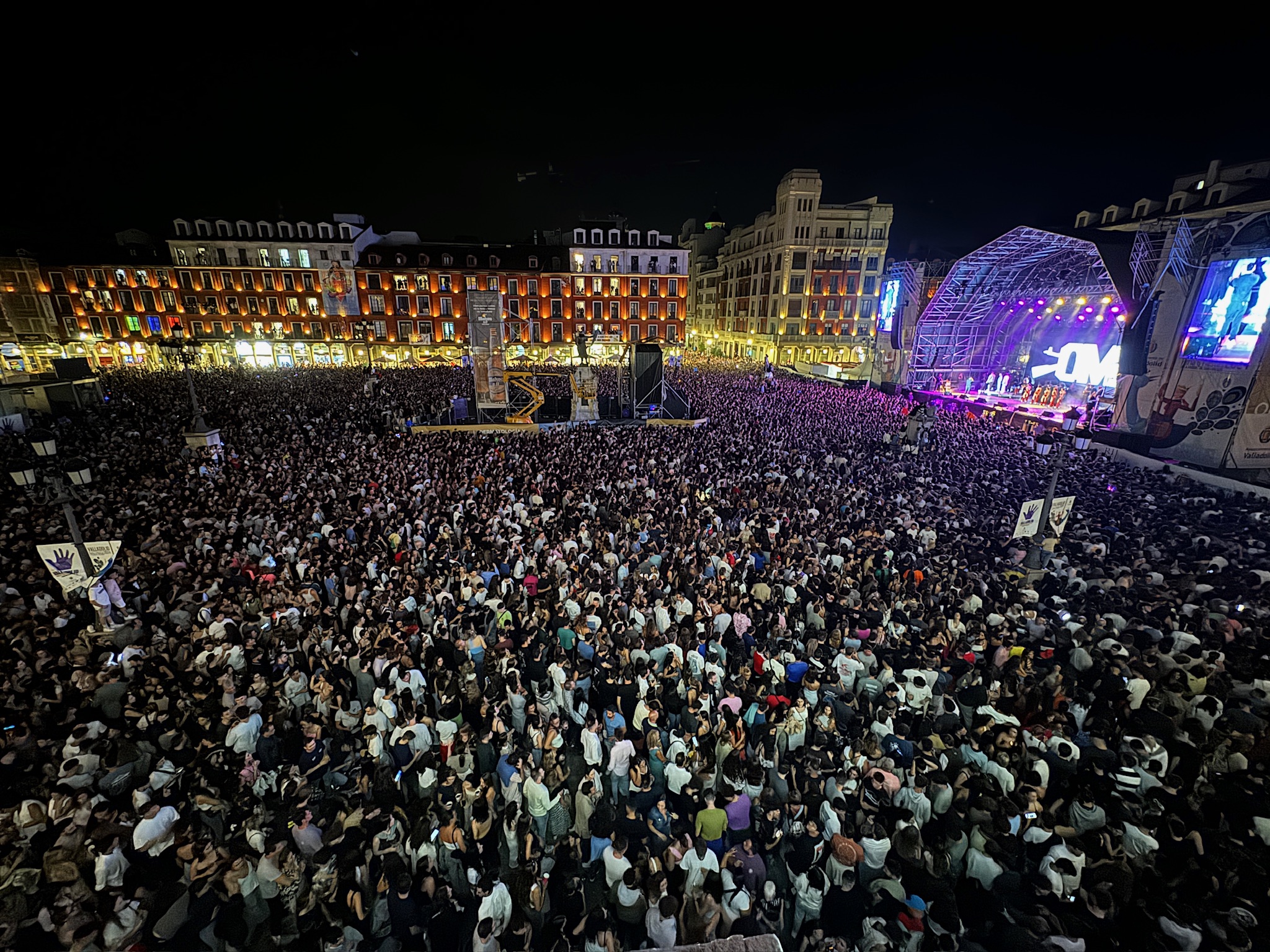 Concierto en la Plaza Mayor de Valladolid