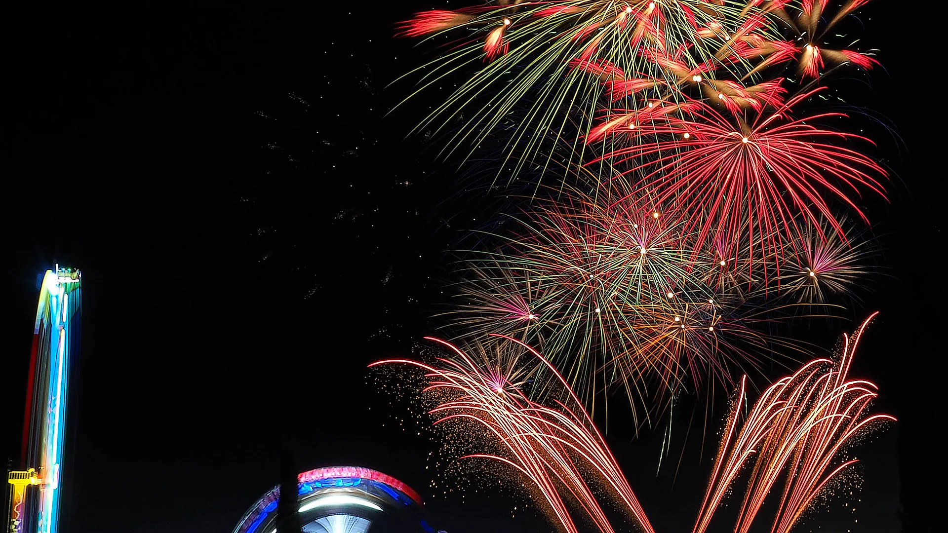 Fuegos artificiales. Fiestas de Valladolid