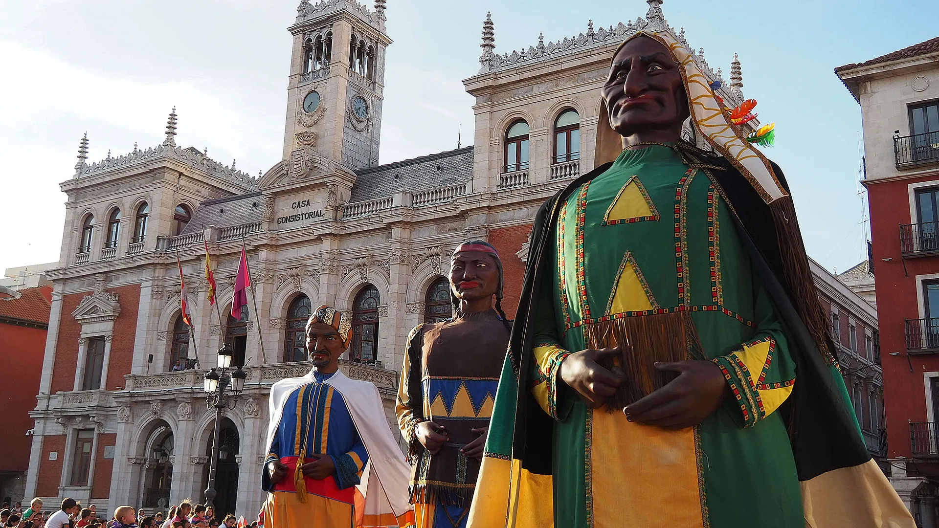 Gigantes y cabezudos. Fiestas de Valladolid