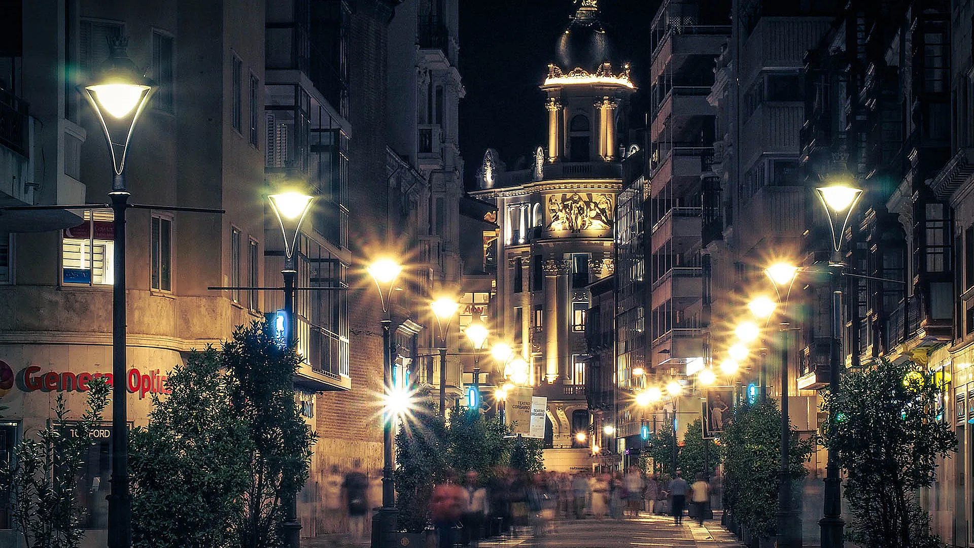 Calle Santiago noche