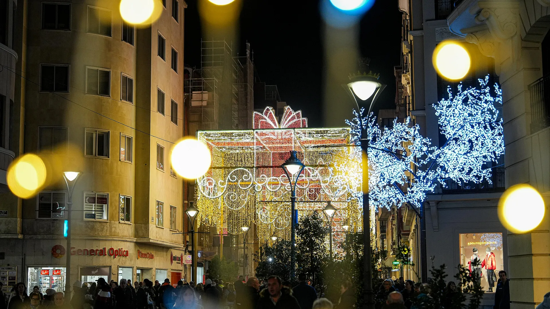Luces Navidad calle Santiago