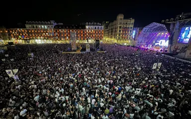 Concierto en la Plaza Mayor de Valladolid
